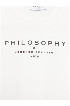 white cotton tshirt PHILOSOPHY KIDS | I1E6055203P001